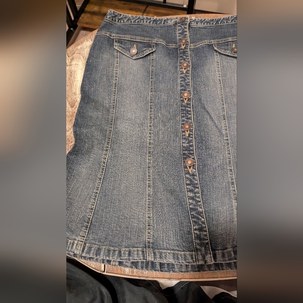 I.N.C‎ International Concepts Jean Skirt Size 6 - Picture 13 of 14